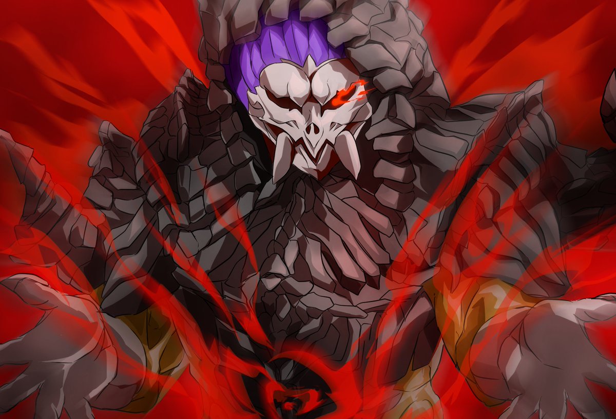 1boy, aura, cloak, colored_skin, commentary_request, demon, evil, giff_(kamen_rider_revice)