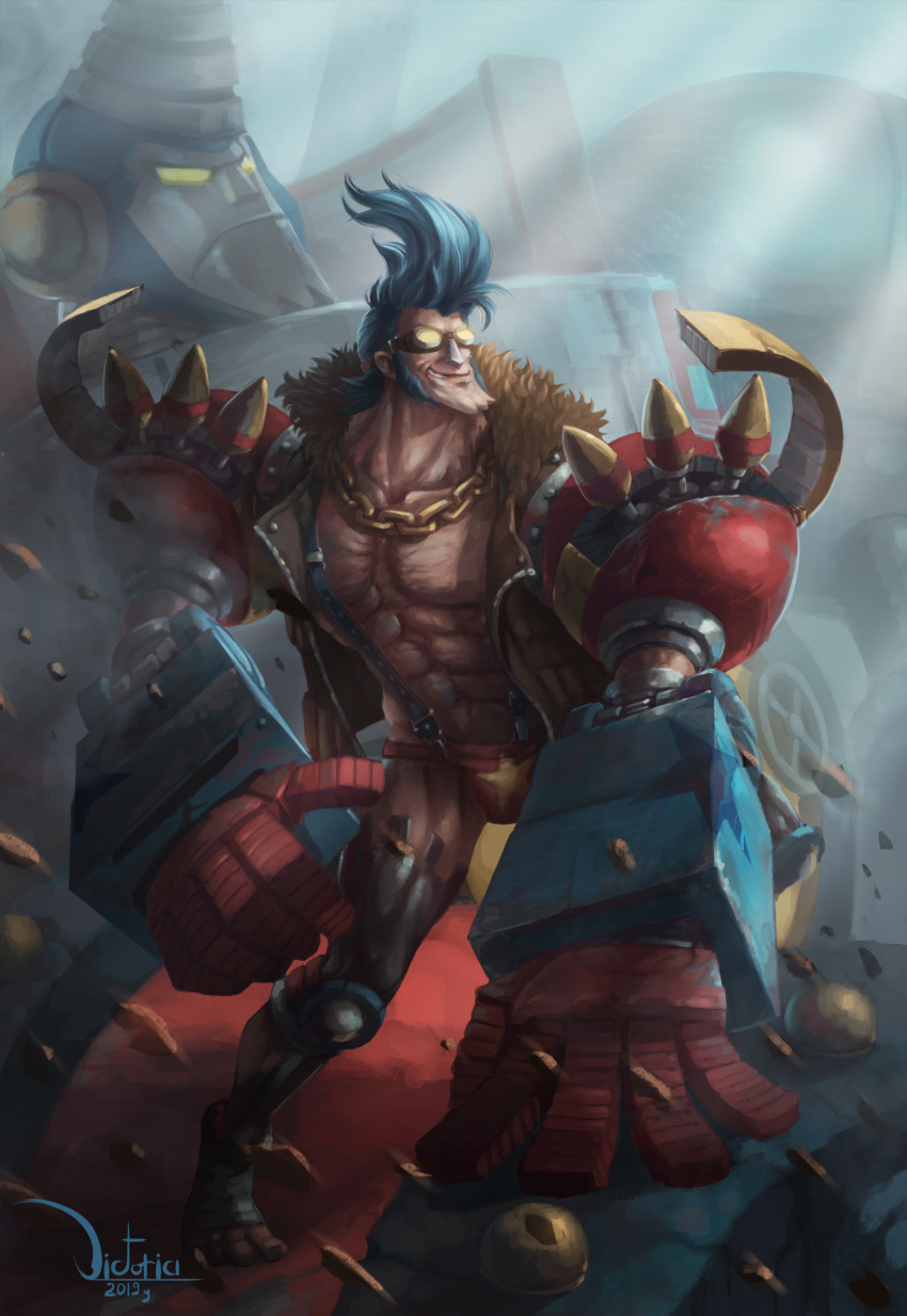 3d, absurdres, franky_(one_piece), highres, one_piece, victoria_tretyakova