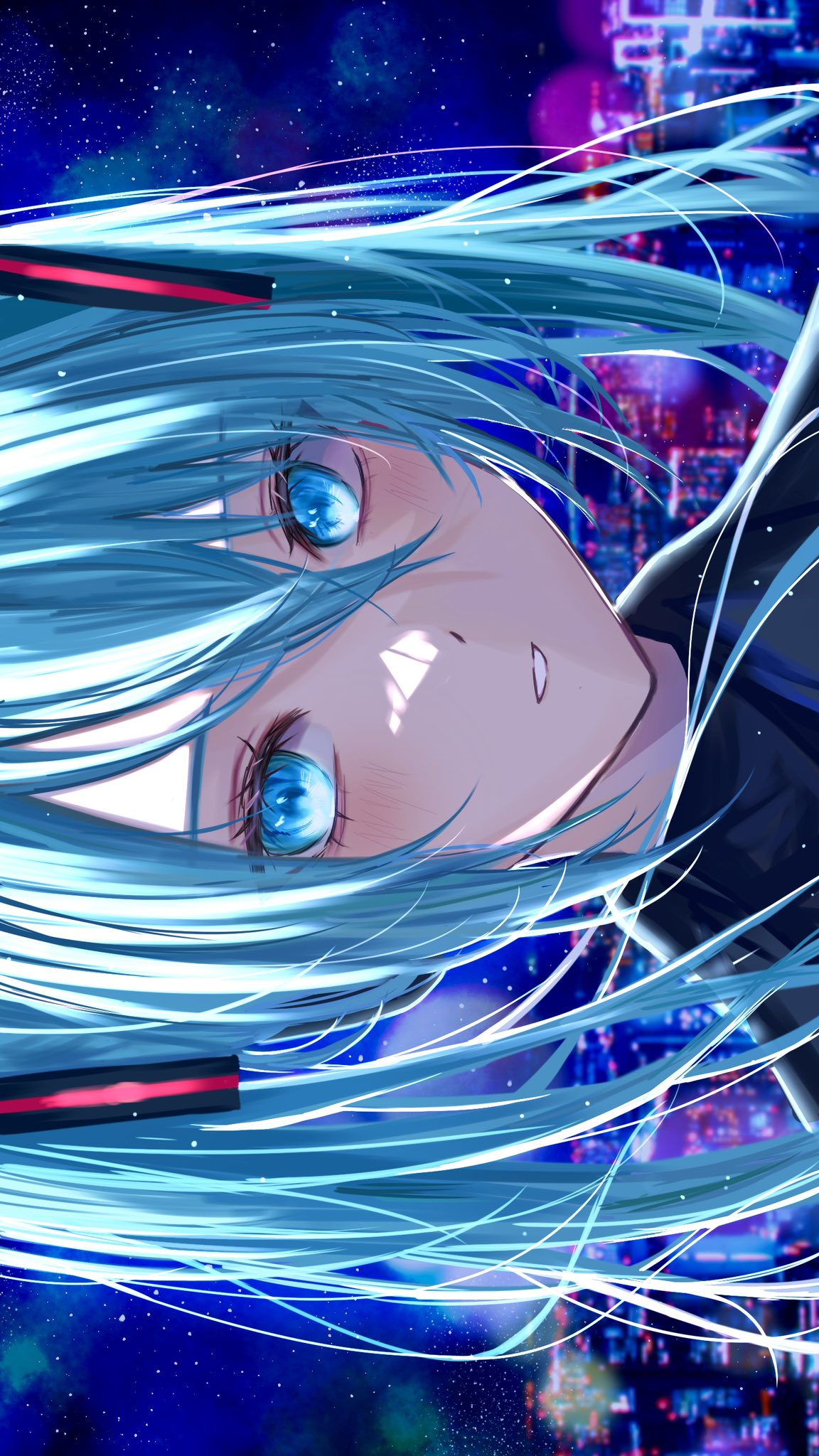 1girl, aqua_eyes, aqua_hair, garan_(garan0502), hatsune_miku, highres, long_hair, looking_at_viewer