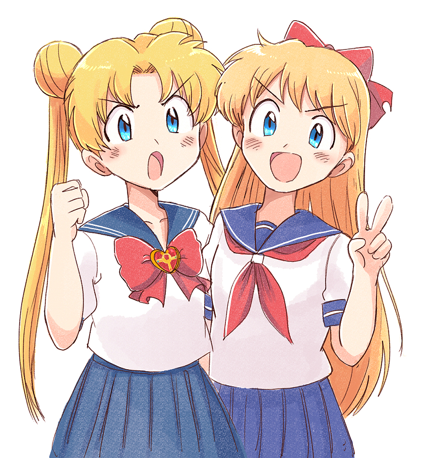 2girls, :d, adult_swim, aino_minako, bishoujo_senshi_sailor_moon, bishoujo_senshi_sailor_moon_r, bishoujo_senshi_sailor_moon_r:_the_movie, bishoujo_senshi_sailor_moon_s