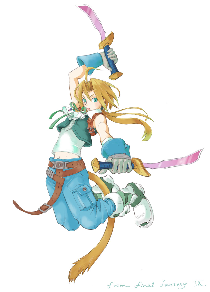 1boy, absurdres, aqua_hair, arm_up, bangs, bare_shoulders, belt, blonde_hair