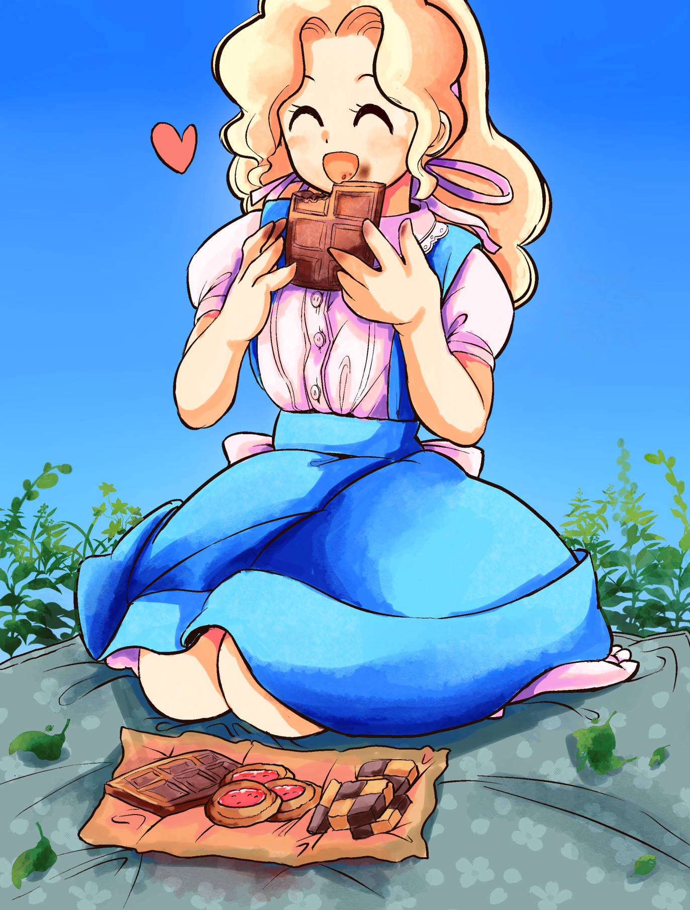 1980s_(style), 1girl, ^_^, alice_margatroid, alice_margatroid_(pc-98), bad_id, bad_pixiv_id, blonde_hair