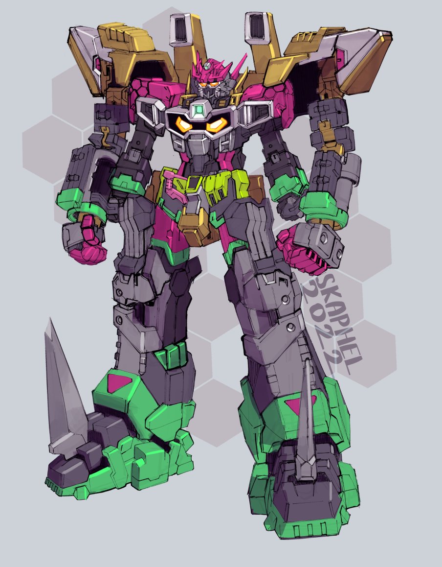 2022, clenched_hands, extra_arms, fusion, grey_background, kamen_rider, kamen_rider_ex-aid, kamen_rider_ex-aid_(series)
