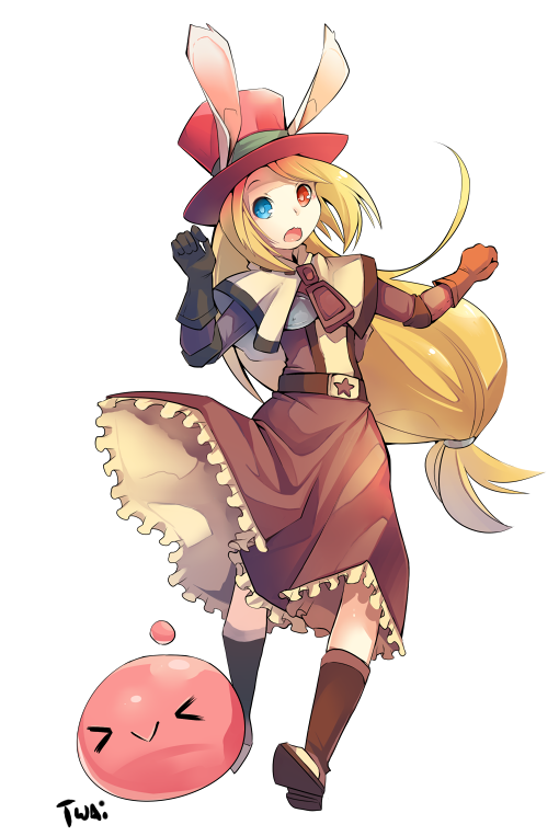 >_<, 1girl, animal_ears, bangs, blonde_hair, blue_eyes, brown_capelet, brown_dress