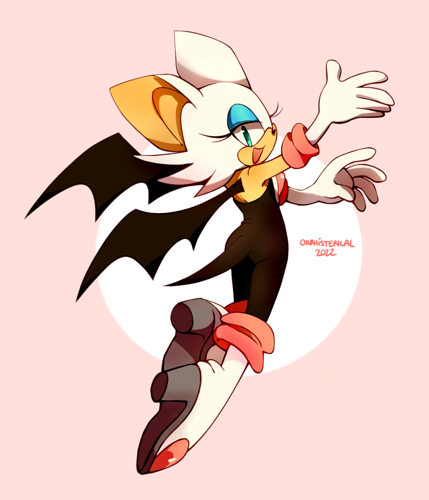 1girl, :d, animal_nose, aqua_eyes, artist_name, ass, bat_girl, bat_wings