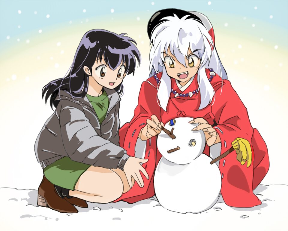 1boy, 1girl, alternate_costume, baseball_cap, bead_necklace, beads, black_hair, boots