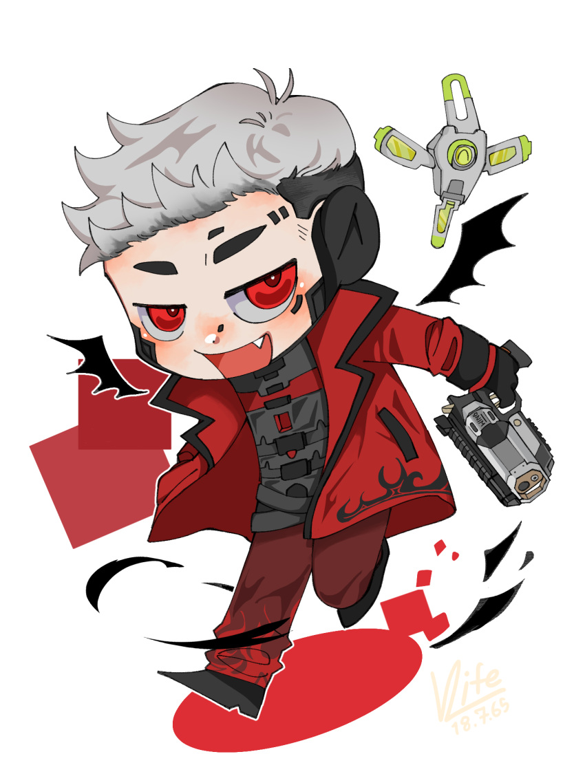 1boy, apex_legends, b3_wingman, chibi, crypto_(apex_legends), devil's_advocate_crypto, fang, flame_print