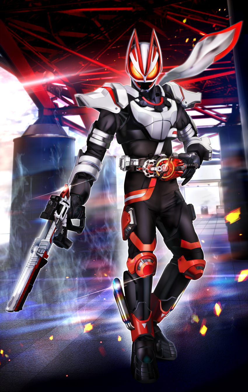 1boy, animal_ears, armor, armored_boots, black_bodysuit, black_gloves, bodysuit, boost_buckle