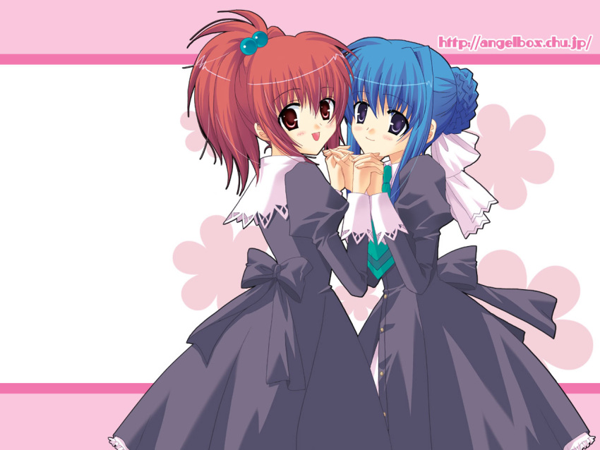 angelbox, aoi_nagisa, hazuki_ruka, strawberry_panic, strawberry_panic!, suzumi_tamao, wallpaper