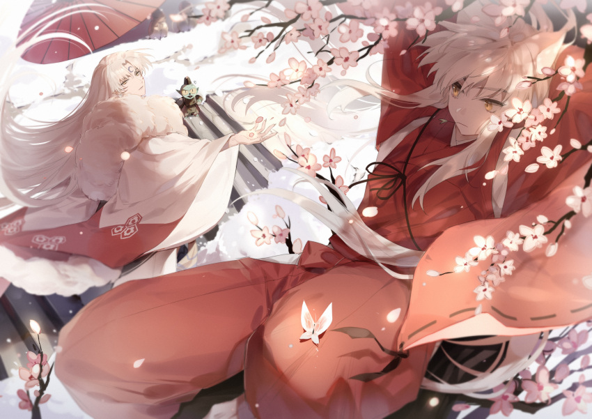 3boys, arm_pillow, arms_behind_head, bangs, blue_skin, brothers, colored_sclera, colored_skin