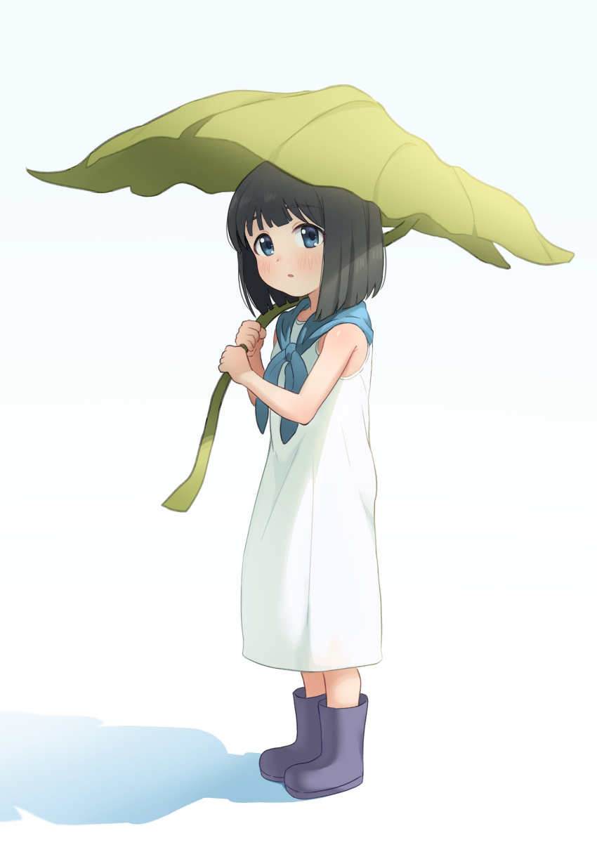 1girl, absurdres, akebi-chan_no_serafuku, akebi_kao, black_hair, blue_eyes, blue_neckerchief, blush