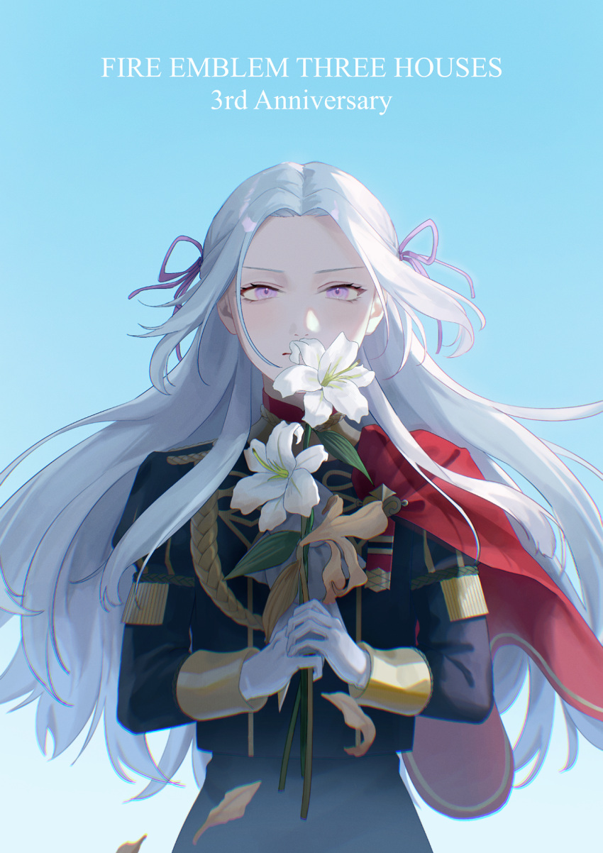 1girl, black_jacket, copyright_name, e5nf8v, edelgard_von_hresvelg, fire_emblem, fire_emblem:_three_houses, floating_hair