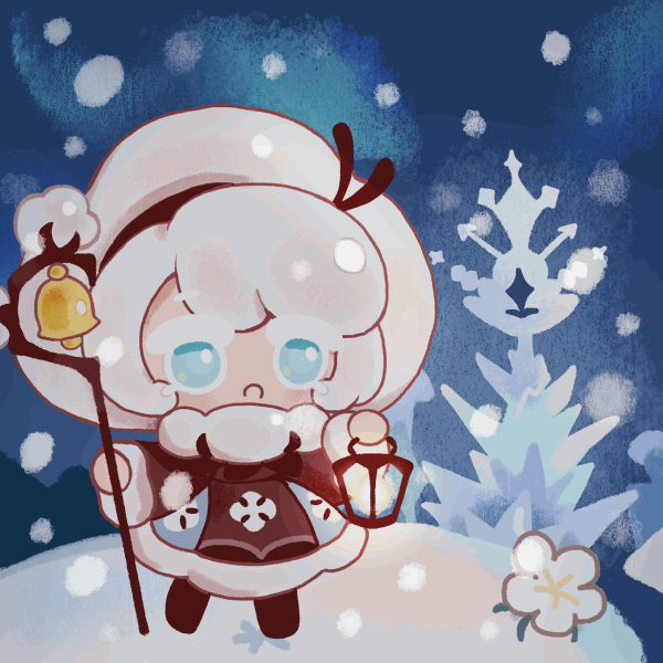 1girl, animated, animated_gif, bkue_eyes, cookie, cookie_run, cookie_run_kingdom, cotton