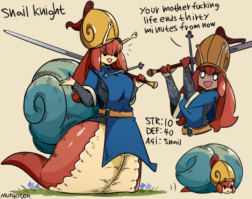 1girl, :d, armor, bangs, belt, black_eyes, breasts, brown_hair