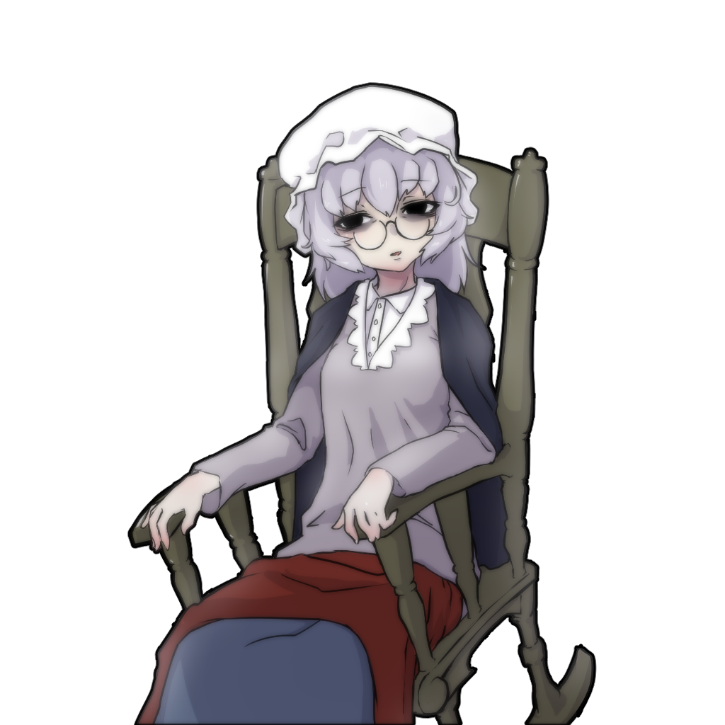 1girl, bags_under_eyes, bangs, black_eyes, blanket, blush, chair, collared_shirt