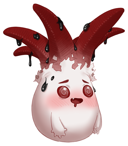 @_@, agemmata, blush, creature, dripping, drooling, fang, lowres