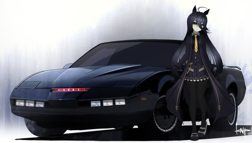 1girl, absurdres, ahoge, animal_ears, artist_name, bangs, belly_chain, black_coat