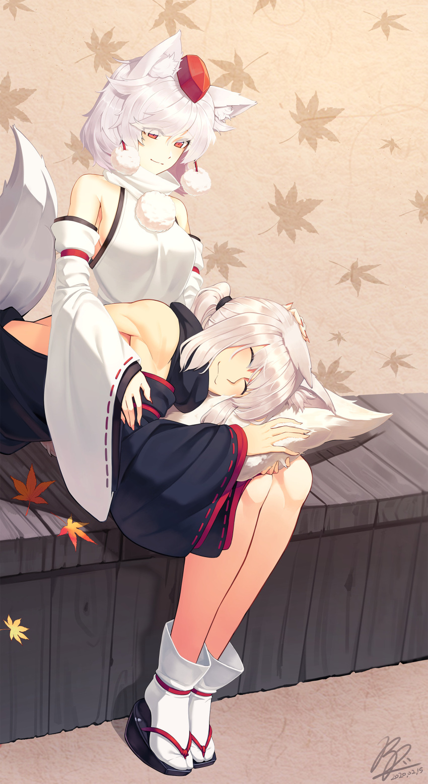 1boy, 1girl, absurdres, animal_ear_fluff, animal_ears, bangs, bare_shoulders, black_shirt