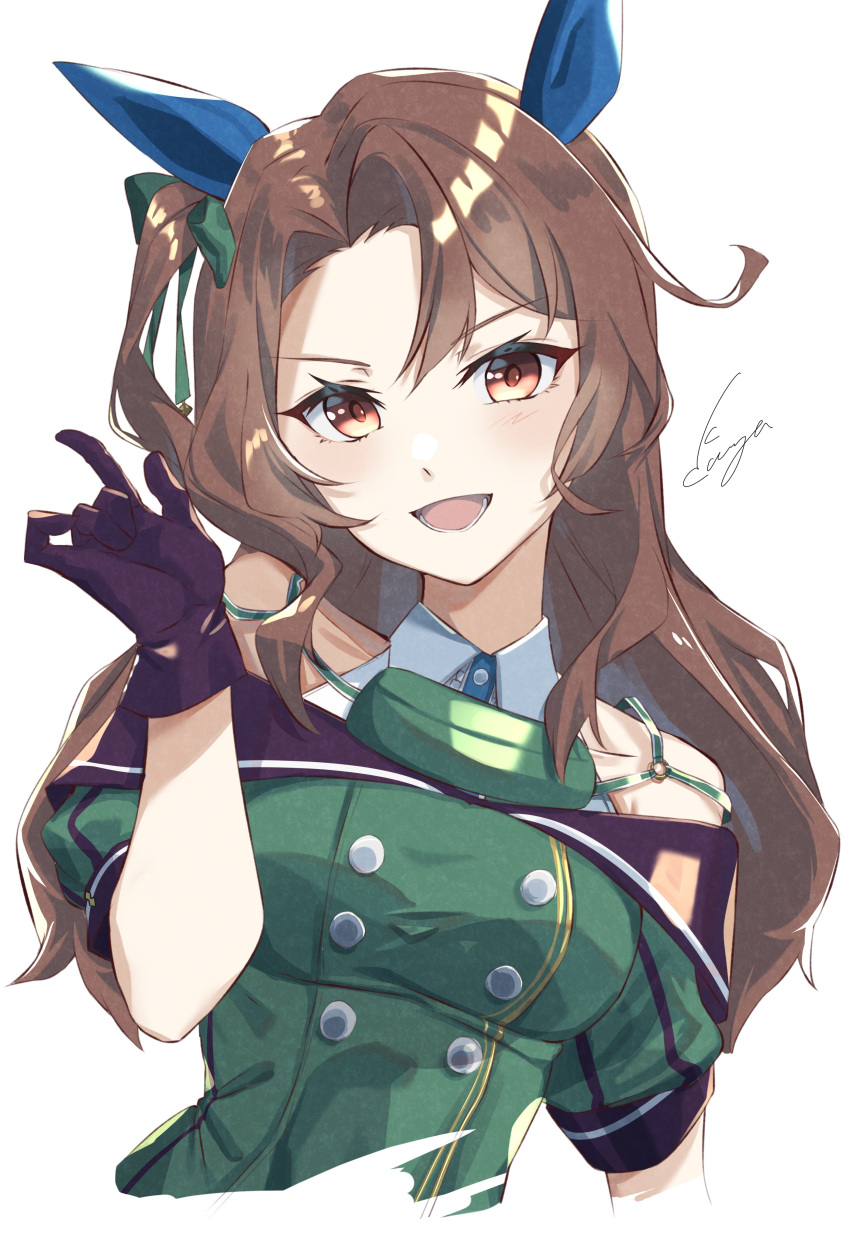 1girl, absurdres, bangs, blush, breasts, brown_eyes, brown_hair, buttons