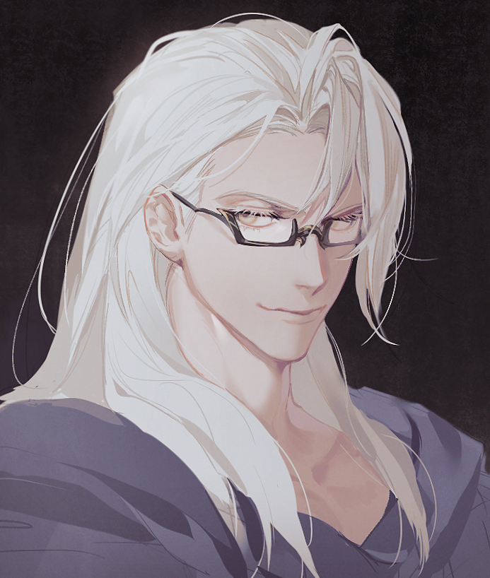 1boy, baebabaego, bangs, brown_background, collarbone, colored_eyelashes, commentary_request, final_fantasy