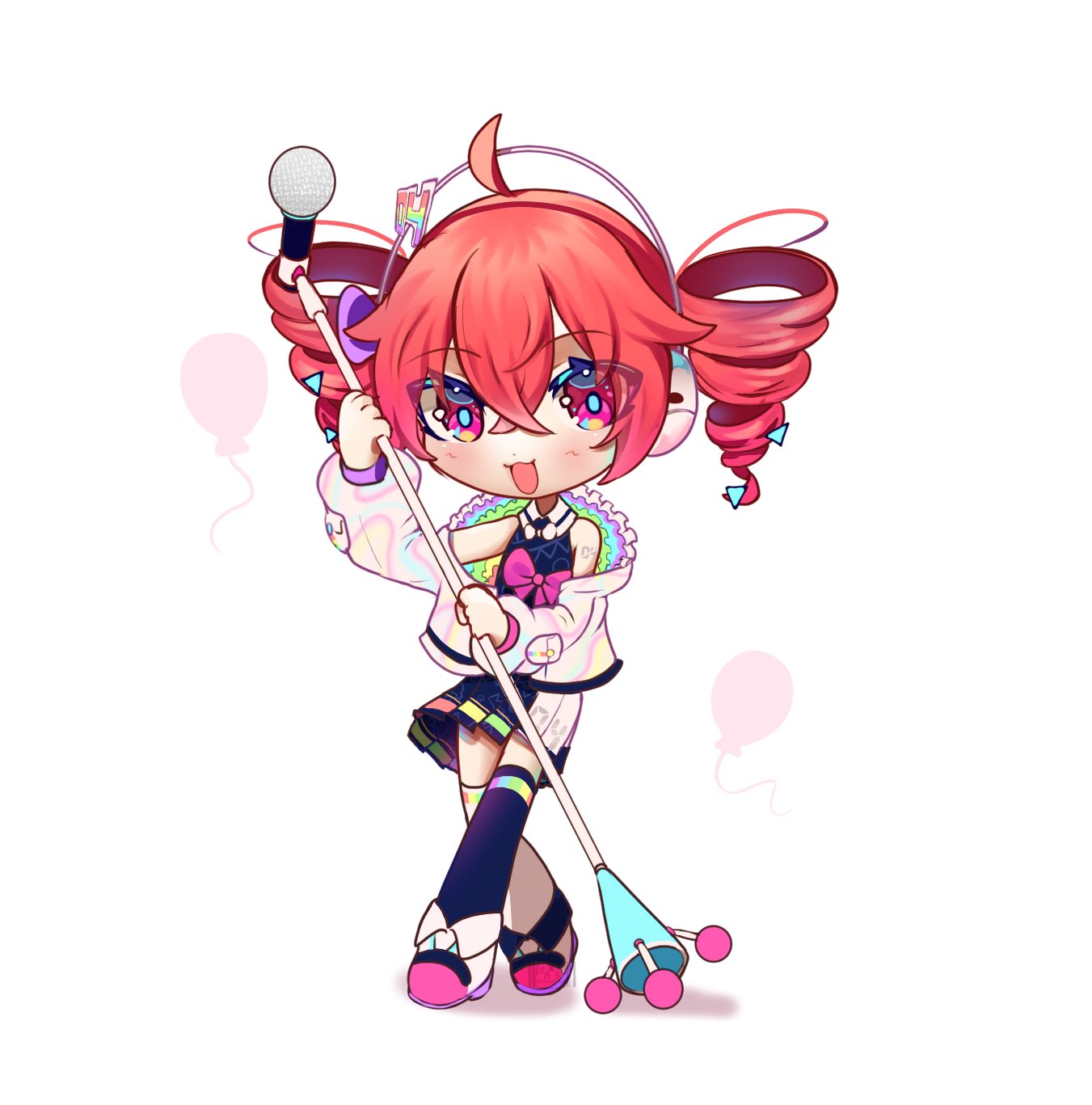 1girl, :3, :d, ahoge, asymmetrical_legwear, bangs, blush, boots
