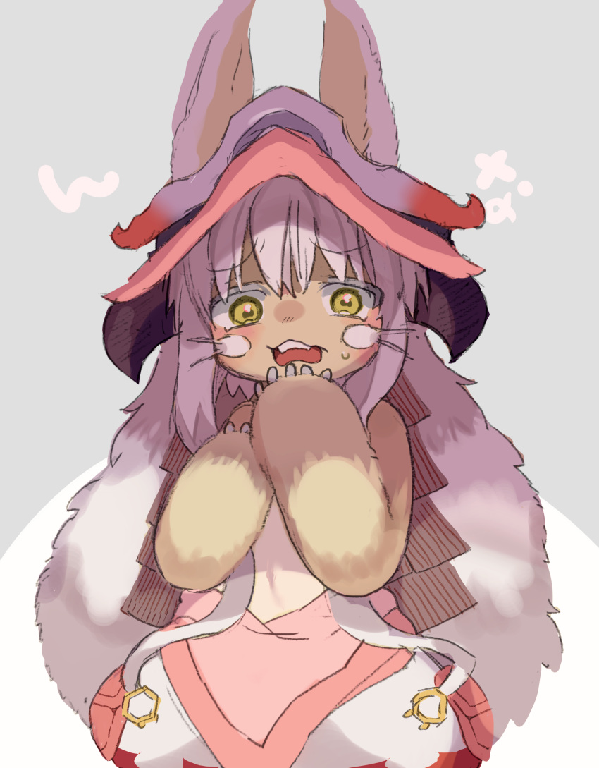 1other, absurdres, androgynous, brown_fur, ears_through_headwear, fake_horns, furry, helmet