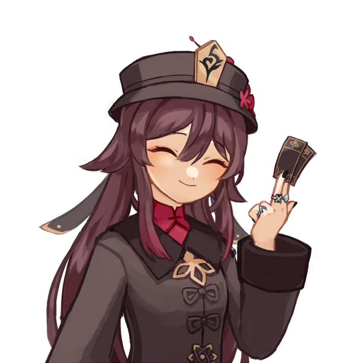 1girl, bangs, blush, brown_hair, chinese_clothes, closed_eyes, flower, genshin_impact