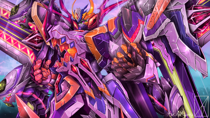 denjyou23, granteed_dracodeus, looking_ahead, mecha, no_humans, open_hands, robot, science_fiction
