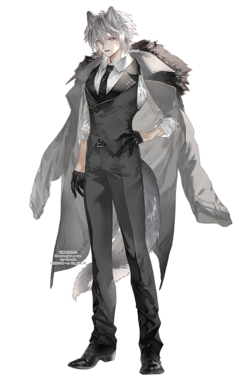 1boy, absurdres, animal_ears, bangs, belt, belt_boots, bishounen, black_footwear