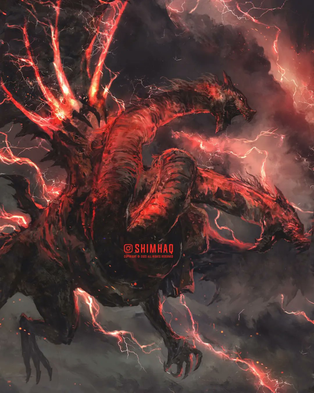 claws, clouds, cloudy_sky, dragon, dragonlord_placidusax, elden_ring, flying, highres