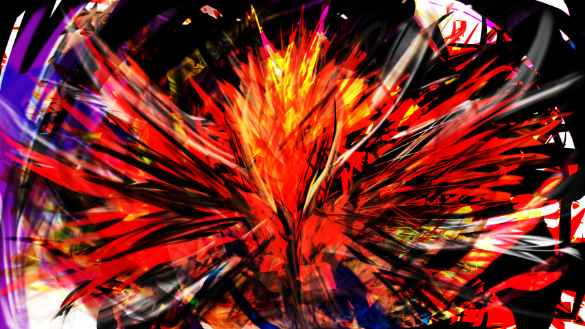 abstract, absurdres, animal_focus, bird, commentary, eye_trail, galarian_zapdos, glowing