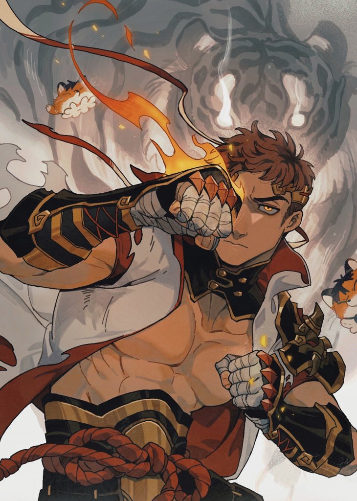 1boy, armor, bandaged_hand, bandages, belt, brown_hair, cape, cape_lift