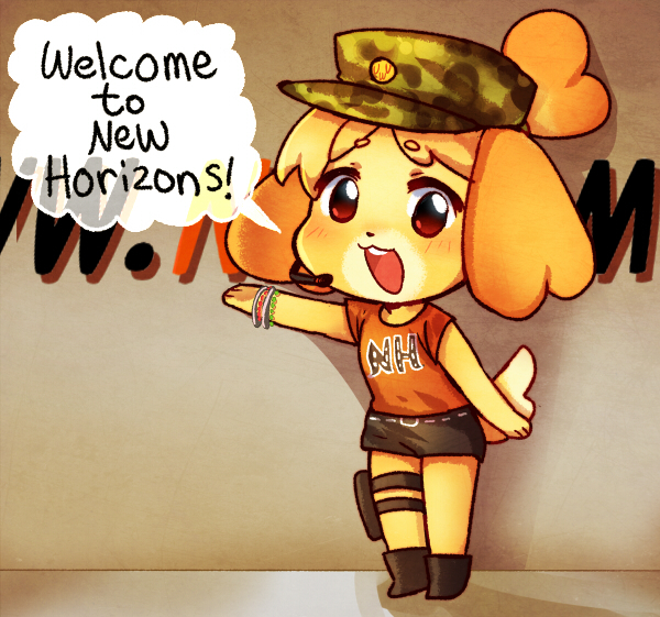 1girl, :3, adapted_costume, alternate_costume, animal_crossing, animal_ears, arm_up, battle_royale