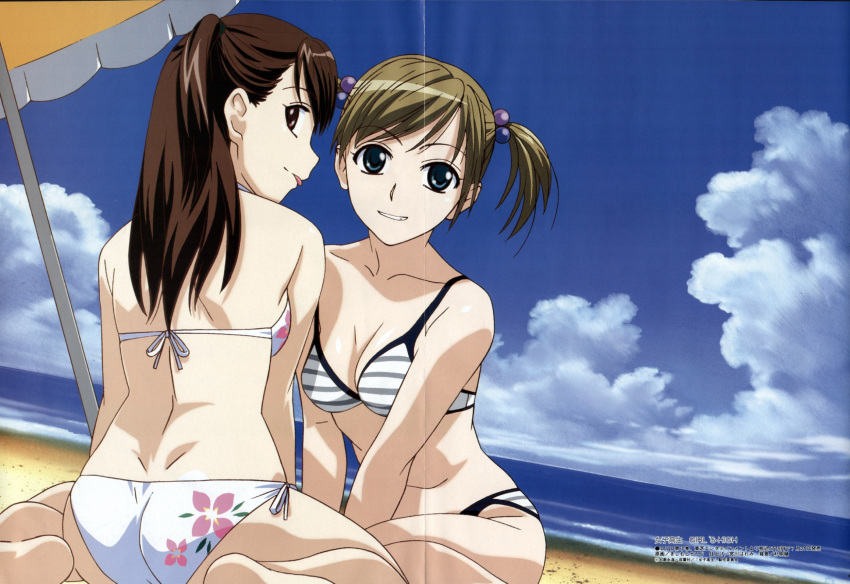 bikini, cleavage, crease, fixme, girl's_high, kishimoto_seiji, suzuki_yuma, swimsuit, takahashi_eriko