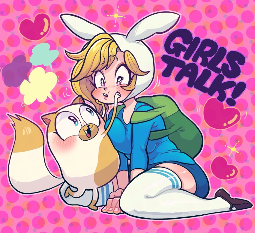 cake_(adventure_time), cake_the_cat, fiona_(adventure_time), fiona_the_human, sanjiro_(tenshin_anman)