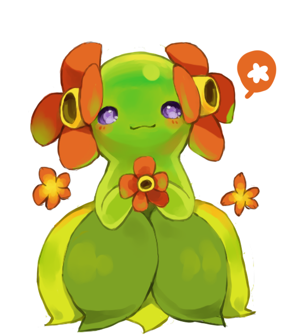 1girl, :3, bellossom, blush, closed_mouth, colored_skin, commentary, english_commentary