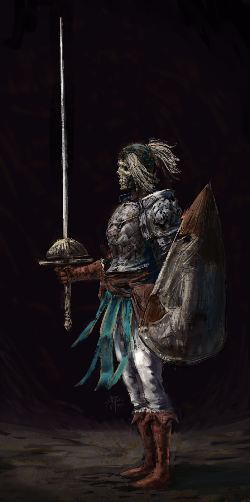 1other, armor, azure_meraki, breastplate, brown_footwear, elden_ring, ensha_of_the_royal_remains, from_side