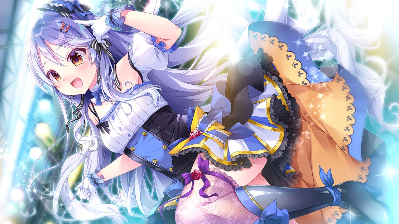 1girl, :d, bangs, blue_bow, blue_bowtie, blush, boots, bow