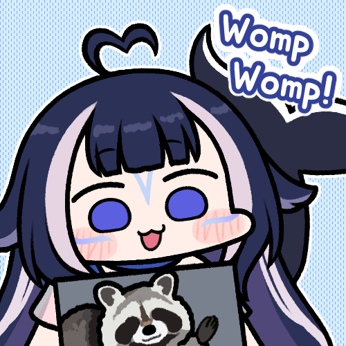 1girl, ahoge, animal, bangs, blue_background, blue_eyes, blue_hair, blunt_bangs