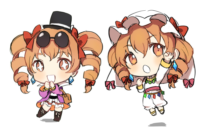 1girl, bag, bangle, black_headwear, blush, boots, bracelet, brown_eyes