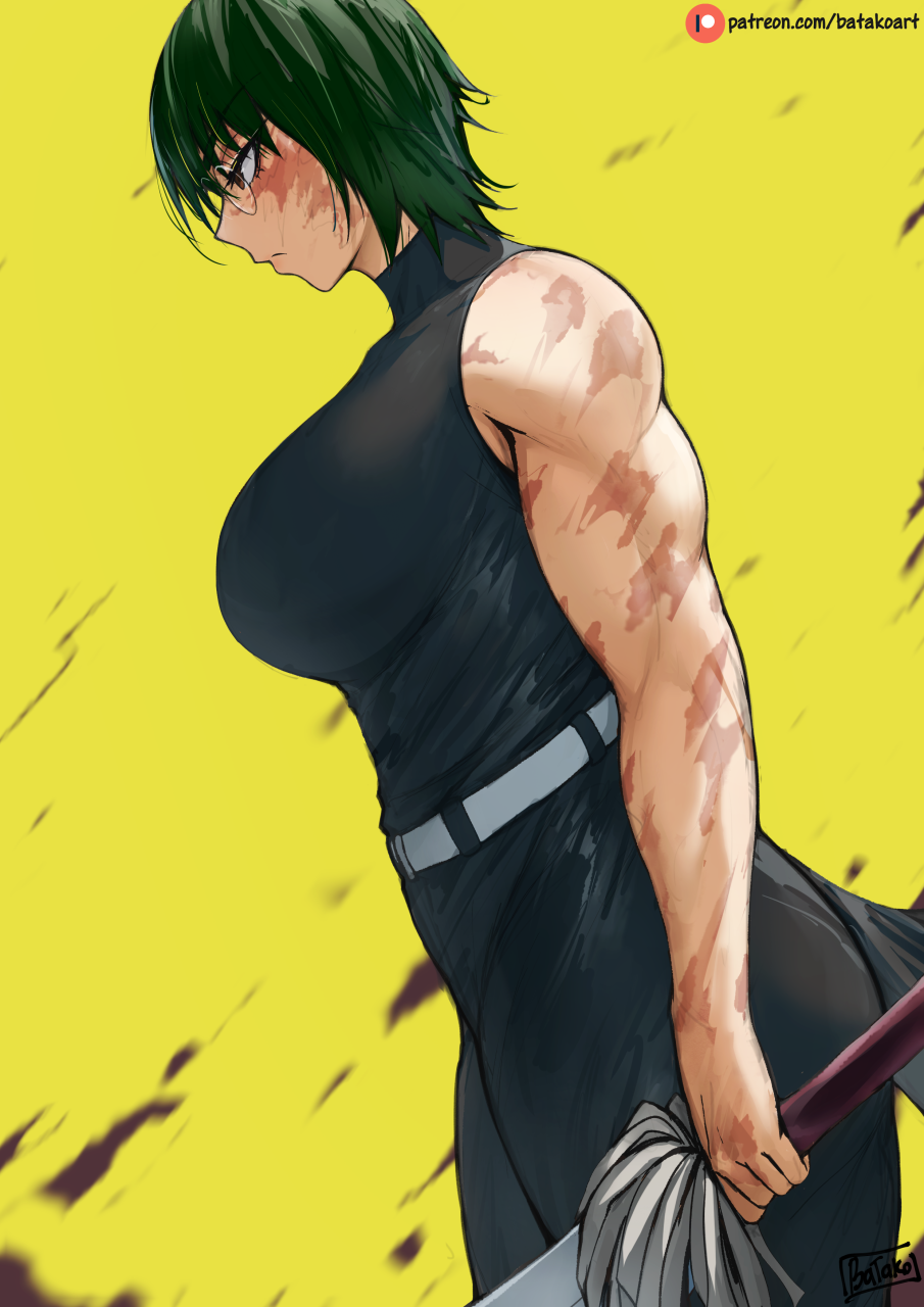 1girl, bare_arms, bare_shoulders, batako_(pixiv54063972), belt, black_pants, black_shirt, breasts