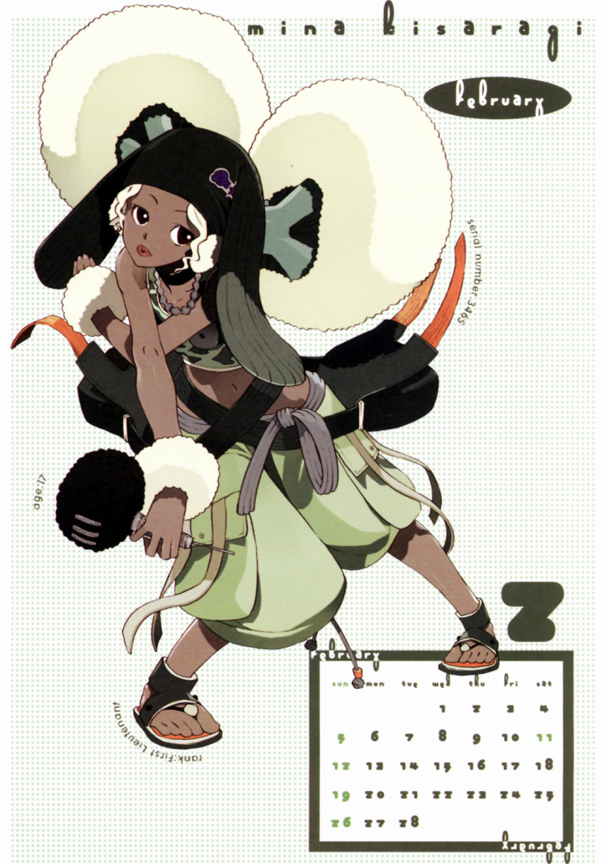 calendar, getsumen_to_heiki_mina, kisaragi_mina, okama, tagme