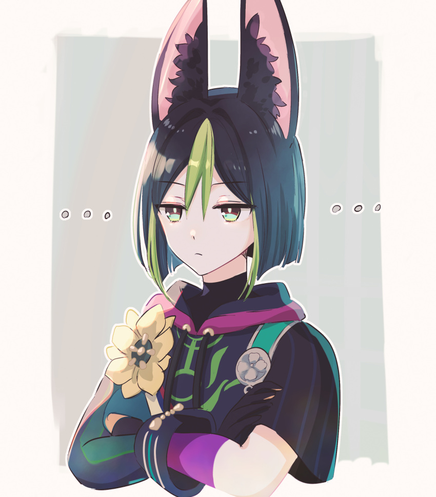 ..., 1boy, animal_ear_fluff, animal_ears, bangs, blue_hair, closed_mouth, commentary_request