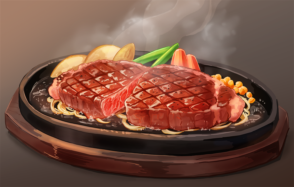 brown_background, commentary_request, food, food_focus, food_request, gradient, gradient_background, gunjima_souichirou