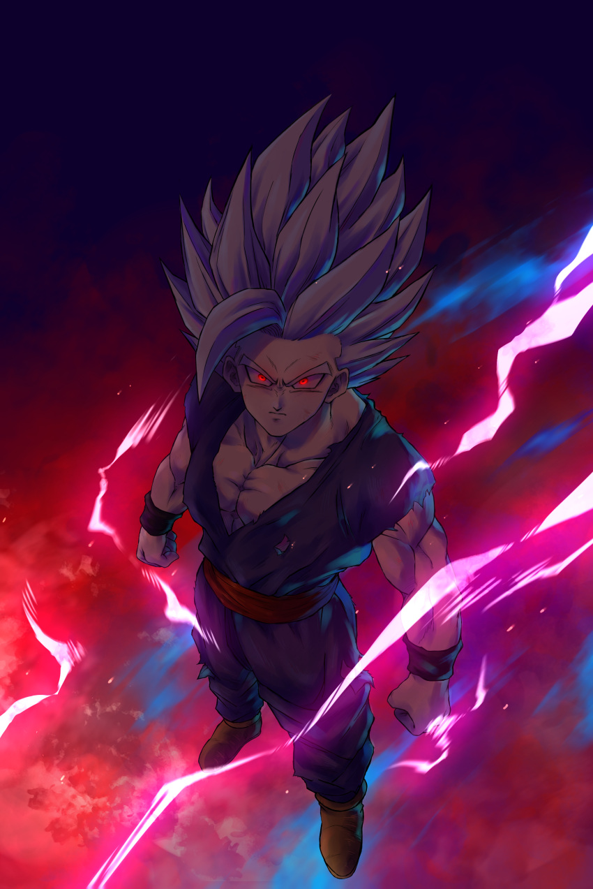 1boy, absurdres, cell_max, clenched_hand, closed_mouth, dougi, dragon_ball, dragon_ball_super