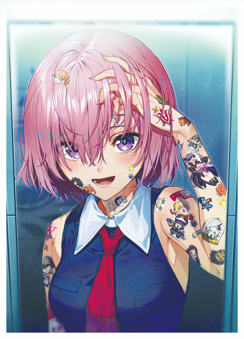 <o>_<o>, 6+boys, 6+girls, absurdres, ahoge, altera_(fate), animal_ears, armor