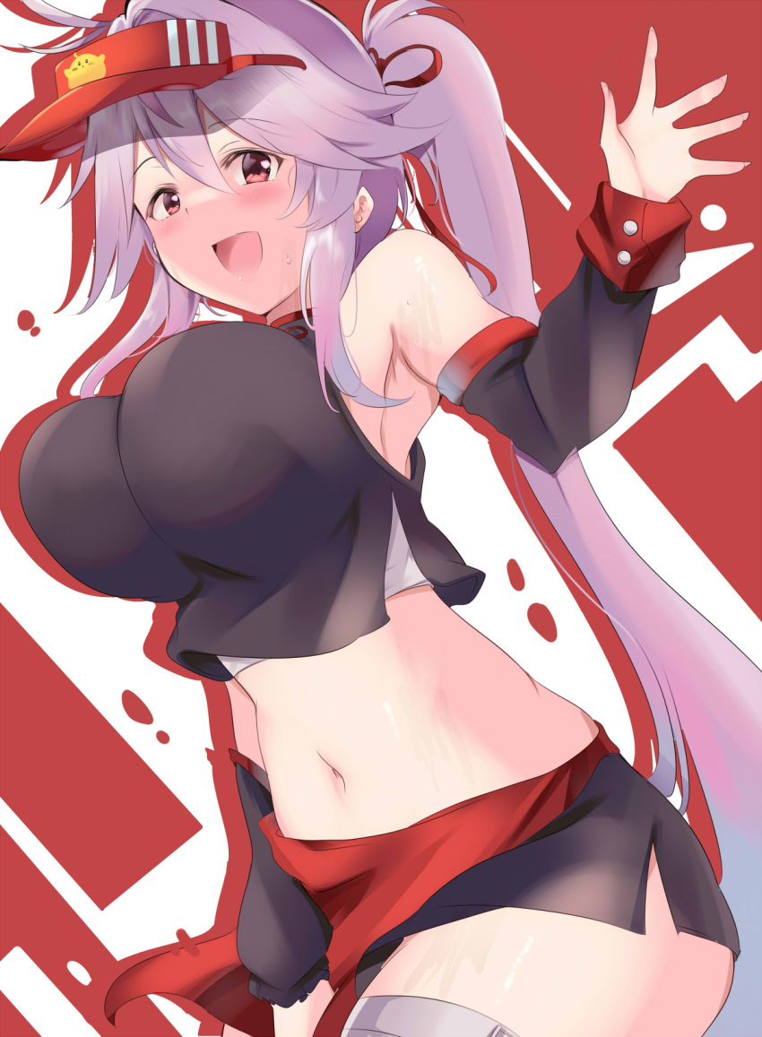 alternate_costume, azur_lane, breasts, detached_sleeves, grenville_(azur_lane), highres, large_breasts, long_hair