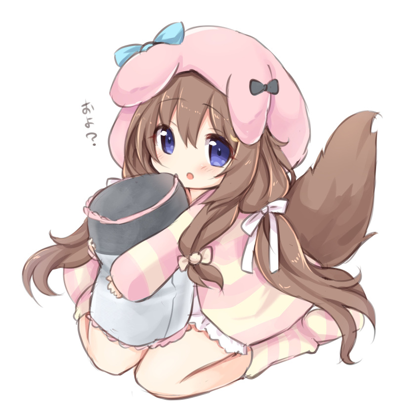 1girl, absurdres, animal_ear_headwear, animal_ears, azur_lane, bloomers, blue_eyes, bow