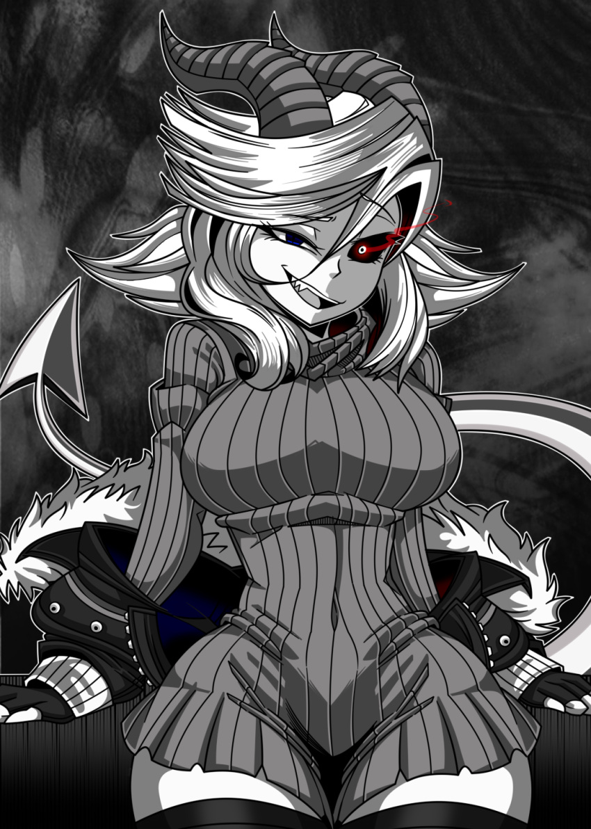 5mad1ness, demon, demon_dragon, demon_girl, gesugao, highres, original, satanophobia, zarael