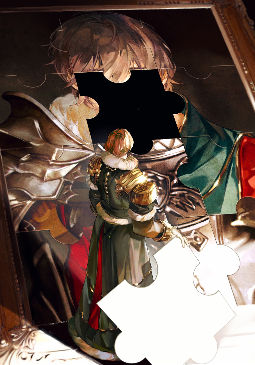 1boy, absurdres, adventurer_(ff14), anthonykaen, black_coat, brown_hair, character_portrait, chinese_commentary